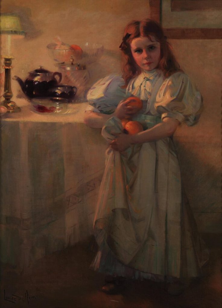 "Meisje Met Sinaasappelen," by Louise de Hem.