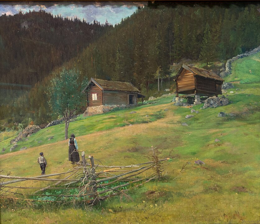 "The Poet Vinjes Home In Telemark," by Christian Skredsvig.