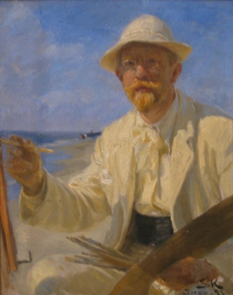 "Selvportraet," by Peder Severin Krøyer.