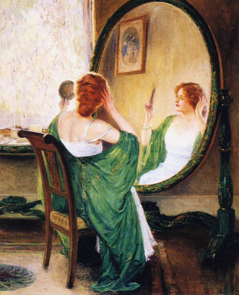 "The Green Mirror" by Guy Rose.