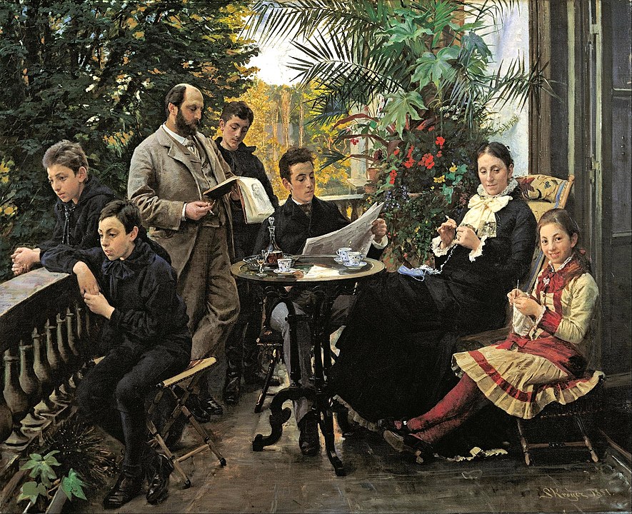 "The Hirschsprung Family Portrait," by Peder Severin Krøyer.
