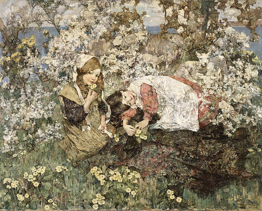 "Idyll In Spring," by Edward Atkinson Hornel.