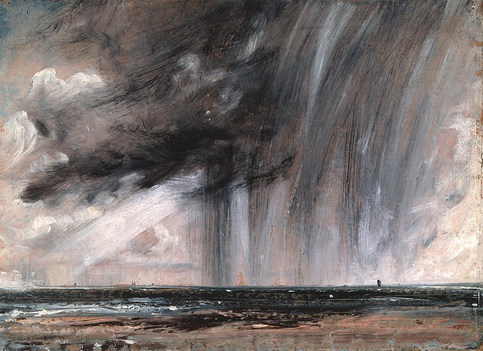 "Seascape Study With Rain Cloud," by John Constable.