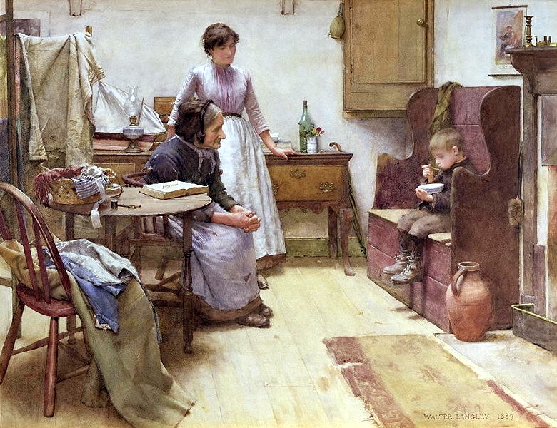 "The Waif," by Walter Langley.