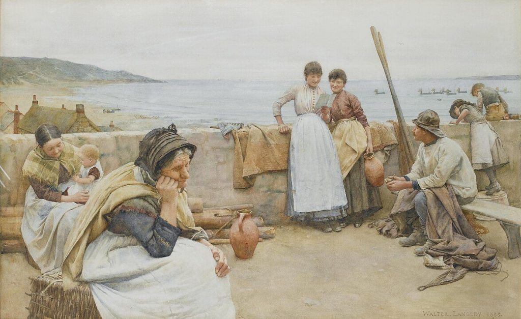 "A Village Idyll," by Walter Langley.