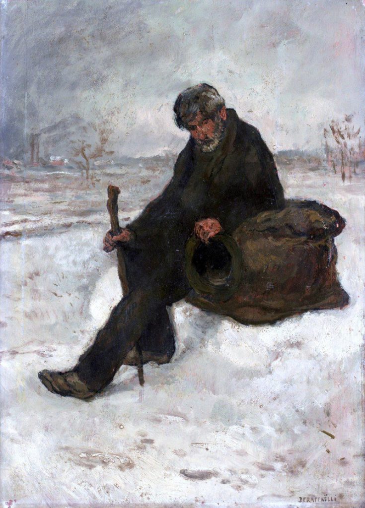 "Dans La Neige," by Jean-François Raffaëlli.