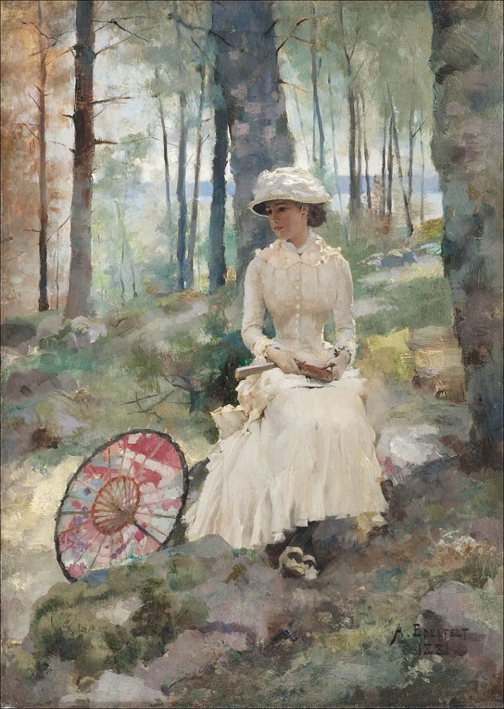 "Koivujen Alla," by Albert Edelfelt.