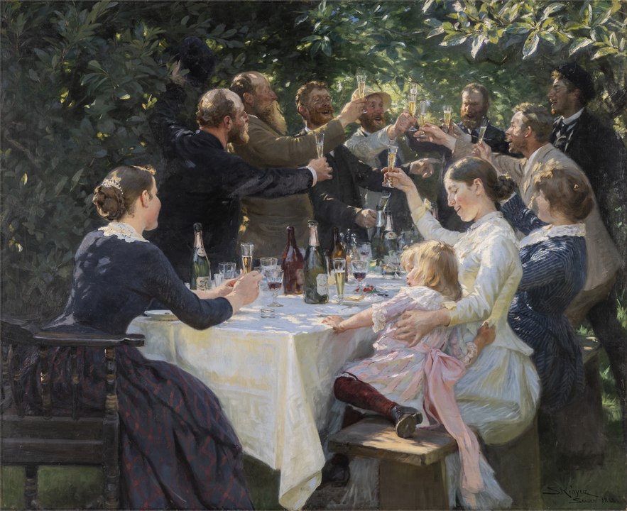 "Hip Hip Hurrah," by Peder Severin Krøyer.