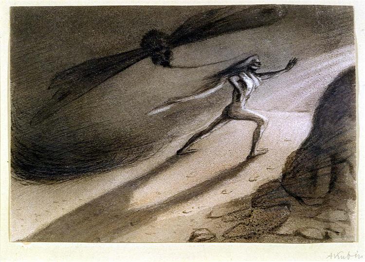 "Man In A Storm," by Alfred Kubin.