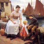 "The Greeting," by Walter Langley.