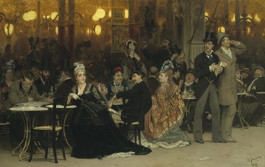 "Parisian Cafe," by Ilya Yefimovich Repin.