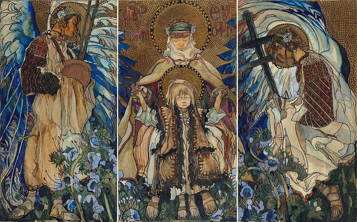 "The Hutsul Madonna Triptych," by Kazimierz Sichulski.