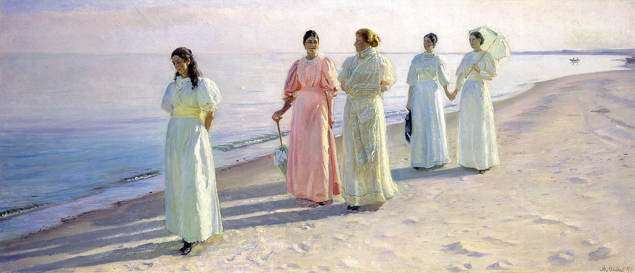 "A Stroll On The Beach," by Michael Ancher.