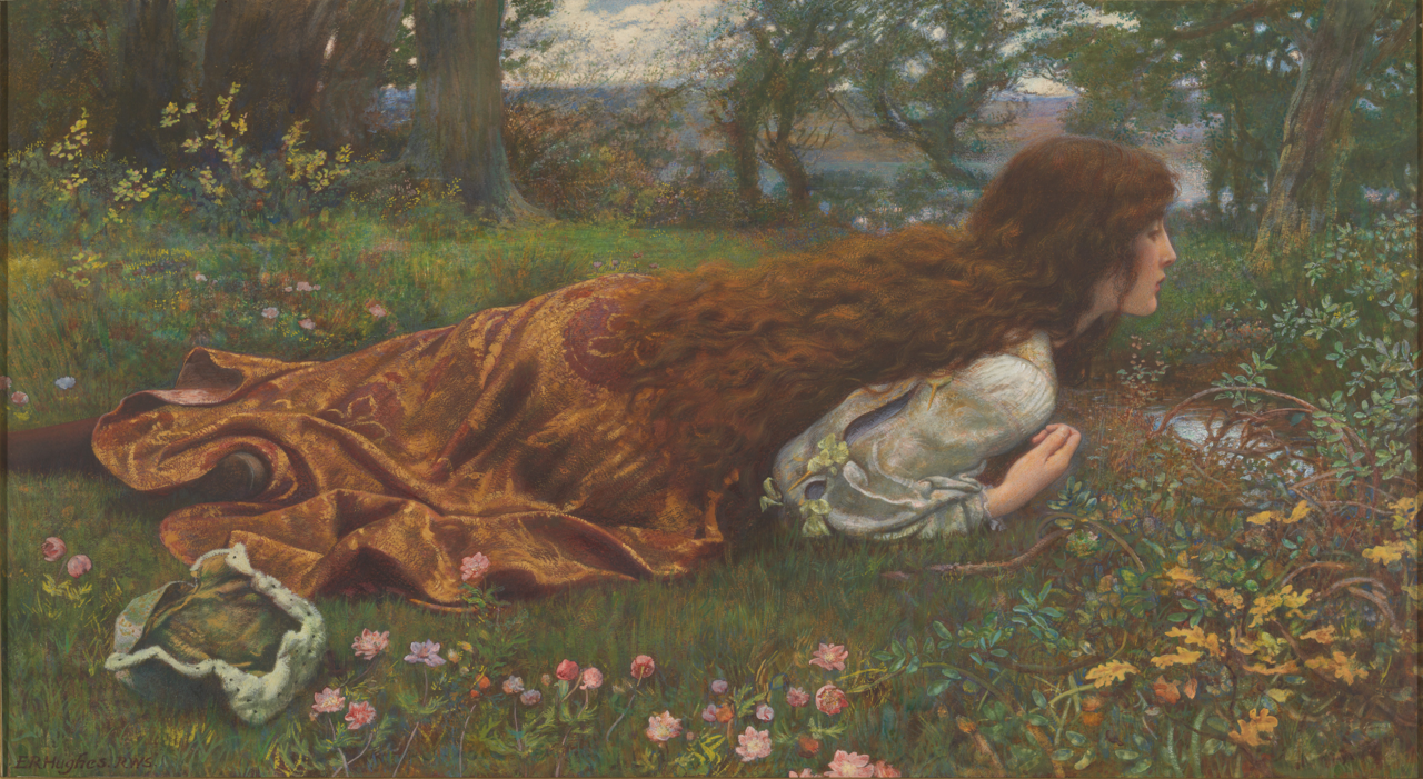 "The Princess Out Of School," by Edward Robert Hughes.