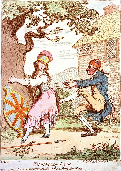 "Fashion Before Ease," by James Gillray.
