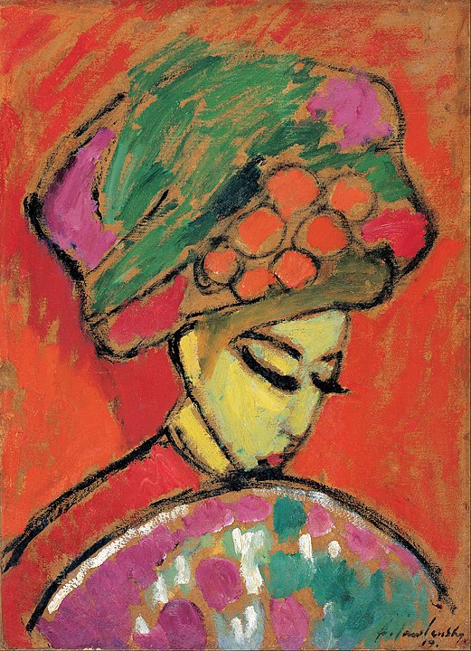 "Young Girl With A Flowered Hat," by Alexej Von Jawlensky.