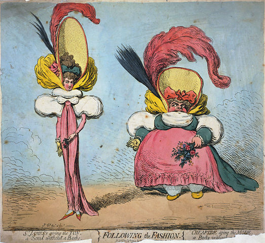 "Short Bodied," by James Gillray.