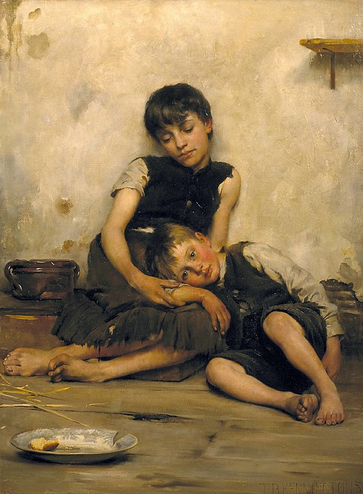 "Orphans," by Thomas Kennington.