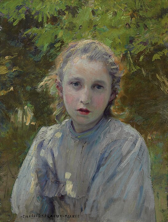 "Portrait Of A Young Girl," by Charles Sprague Pearce.