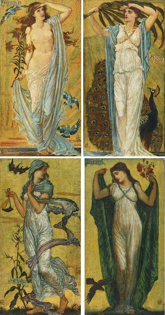 "Morn, Noon, Eve, Night," by Walter Crane.