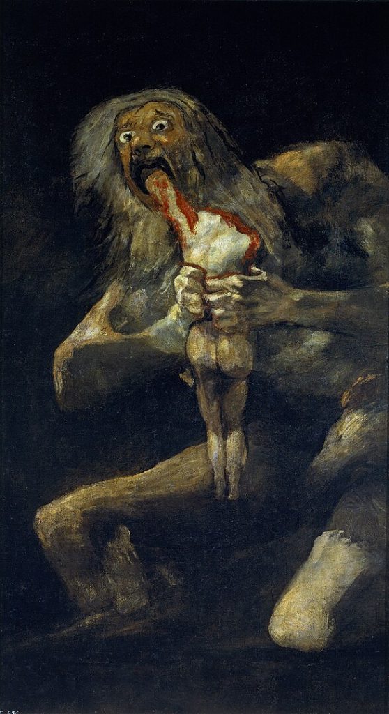 "Saturn Devouring His Son," by Francisco de Goya.
