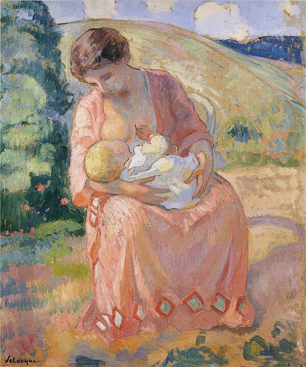 "Mother And Child," by Henri Lebasque.