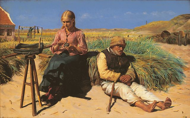 "Figurer I Et Landskab," by Michael Ancher.