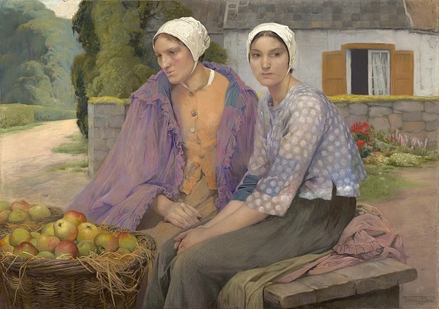 "The Apple Harvest," by Firmin Baes.