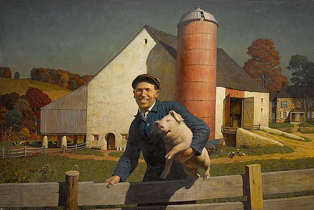 "Portrait Of A Farmer," by N.C. Wyeth.