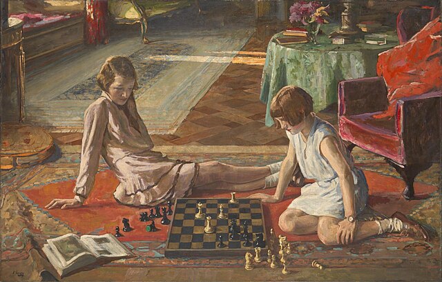 "The Chess Players," by John Lavery.