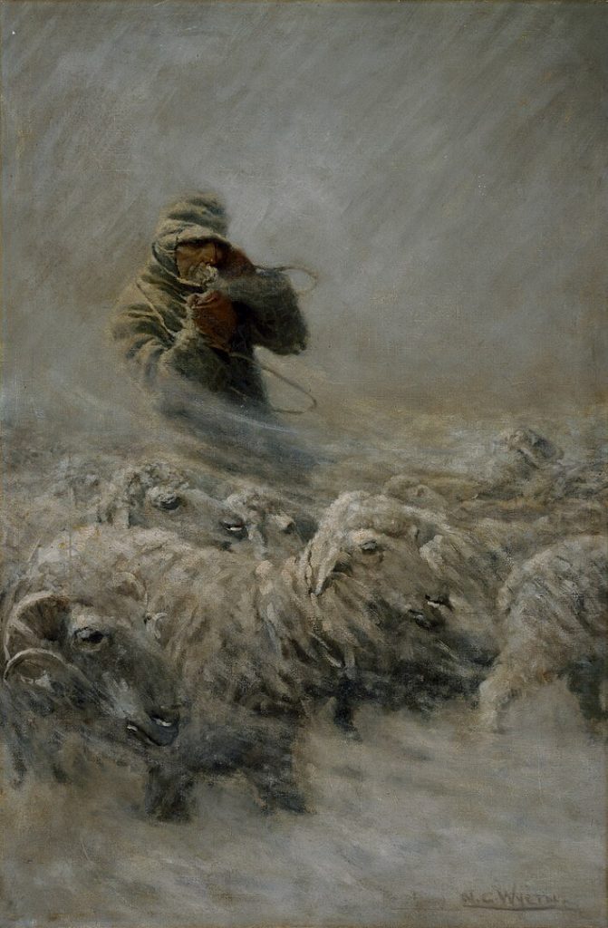 "Sheep Herder," by N.C. Wyeth.