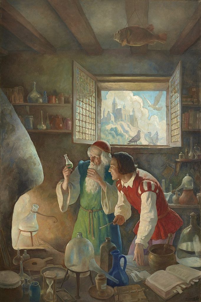 "The Alchemist," by N.C. Wyeth.