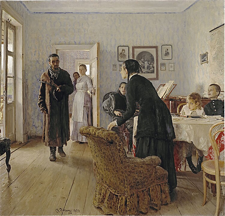 "Unexpected Visitors," by Ilya Yefimovich Repin.