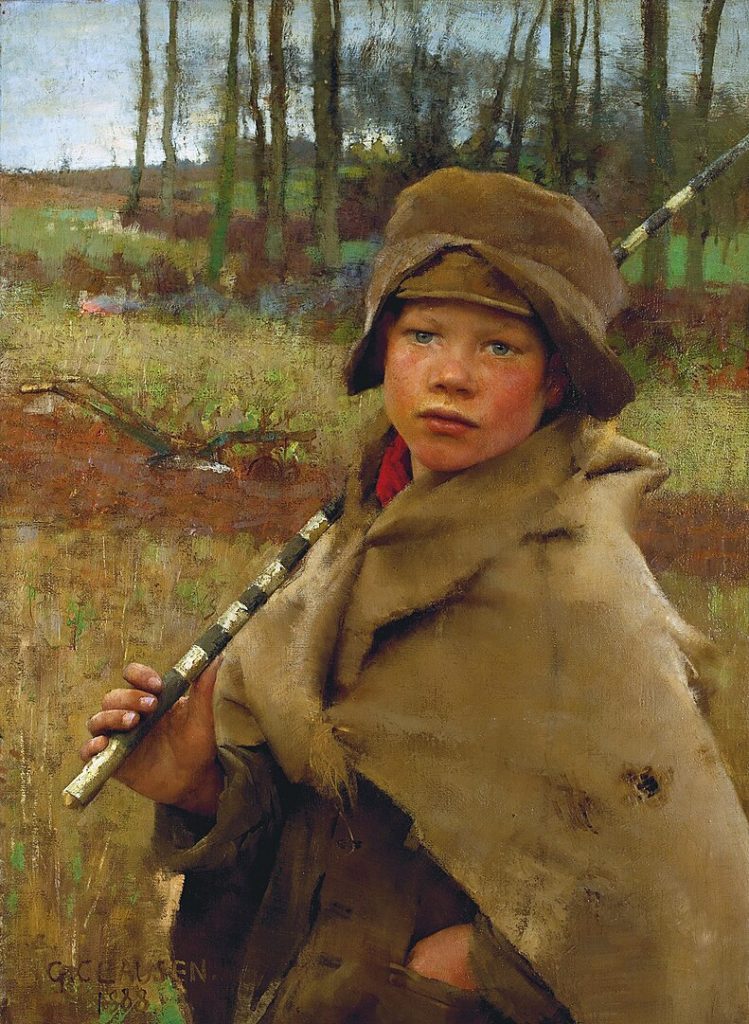 "A Ploughboy, " by George Clausen.