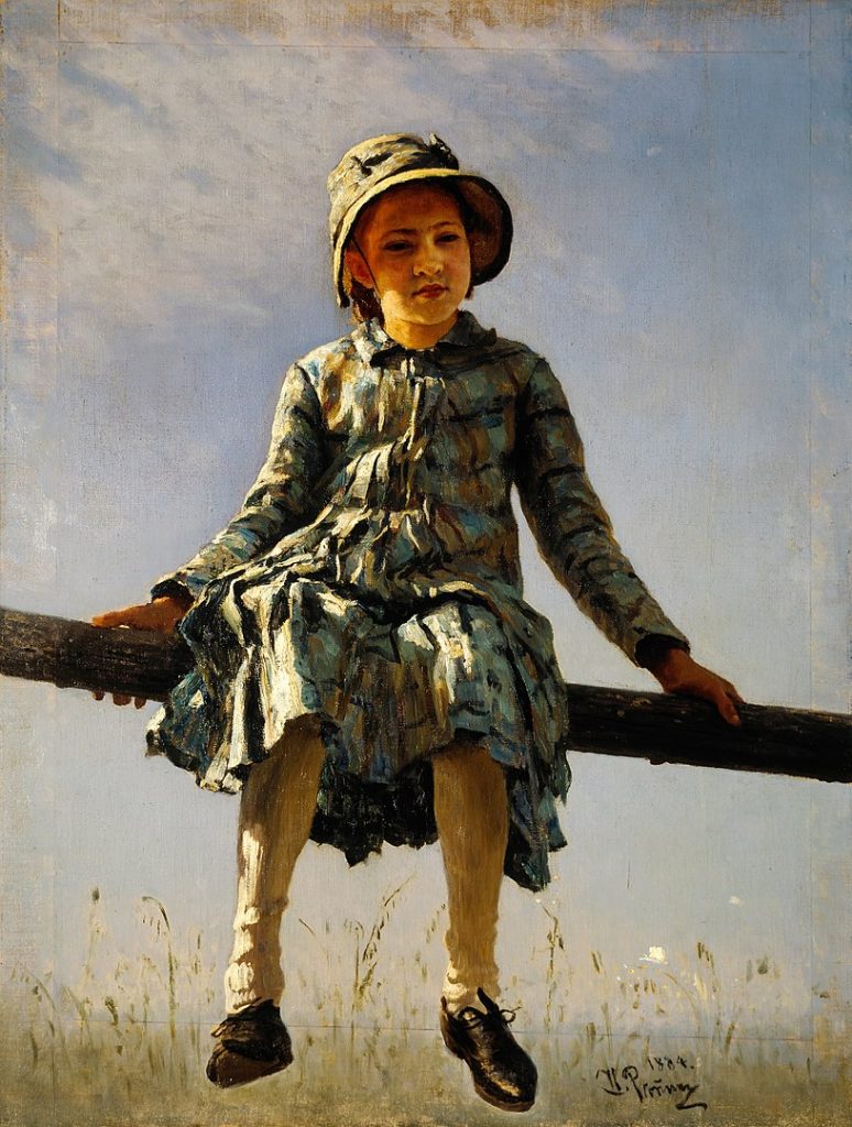 "Dragonfly, Painters Daughter," by Ilya Yefimovich Repin.