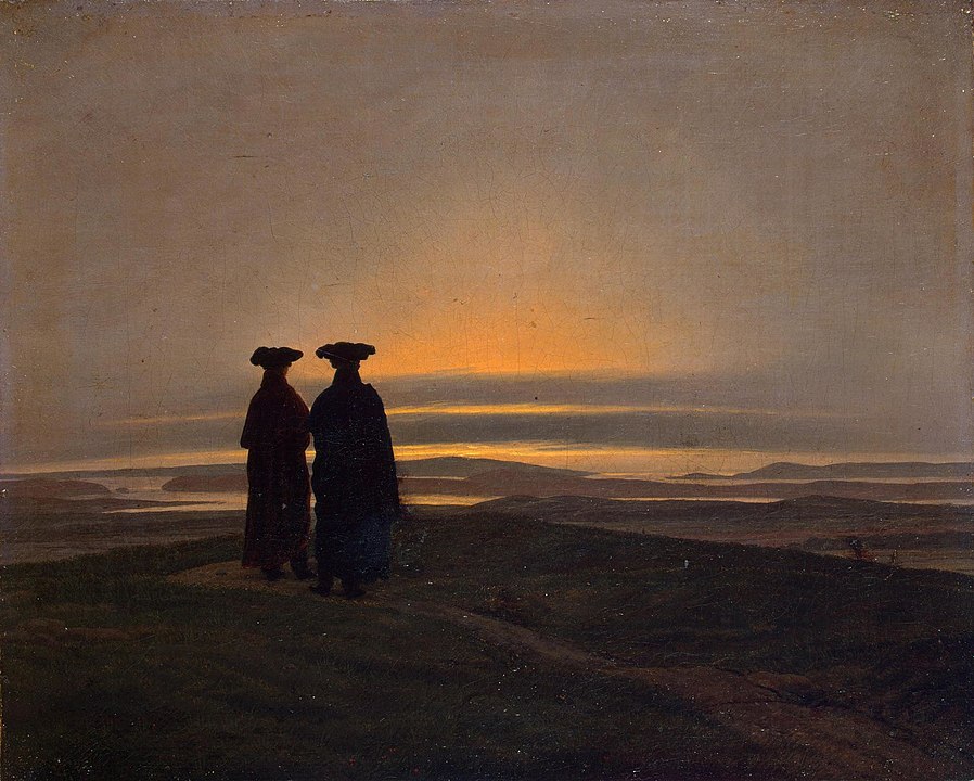 "Sunset," by Caspar David Friedrich.