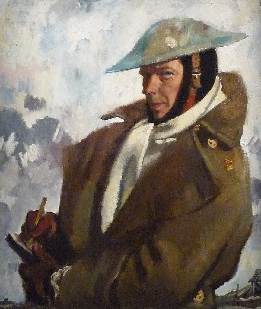 "Self Portrait, 1917," by William Orpen.