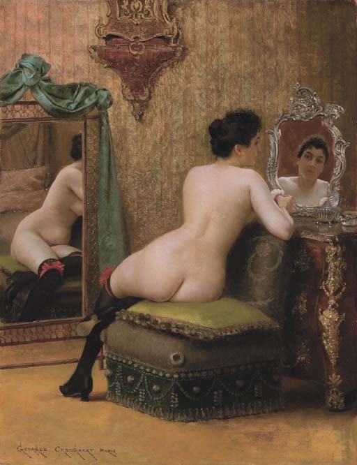 "Femme Au Boudoir," by Georges Croegaert.