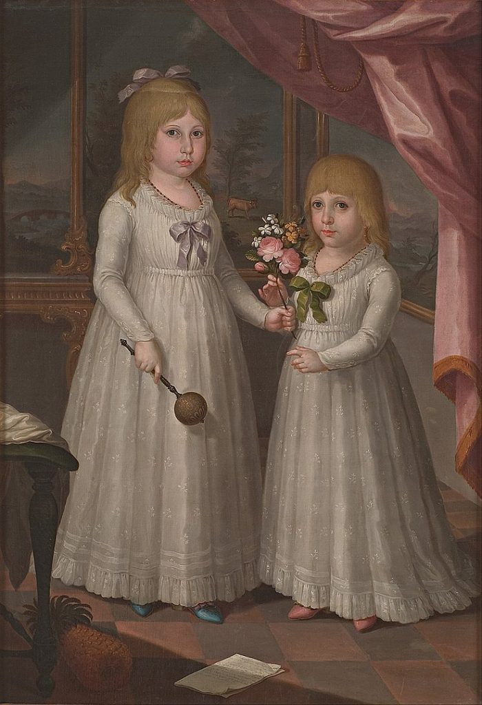 "The Daughters Of Governor Ramon De Castro," by Jose Campeche.