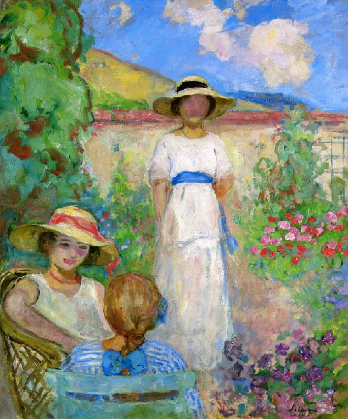 "Les Andelys Three Girls In A Garden," by Henri Lebasque.