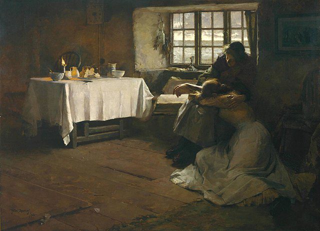 "A Hopeless Dawn," by Frank Bramley.