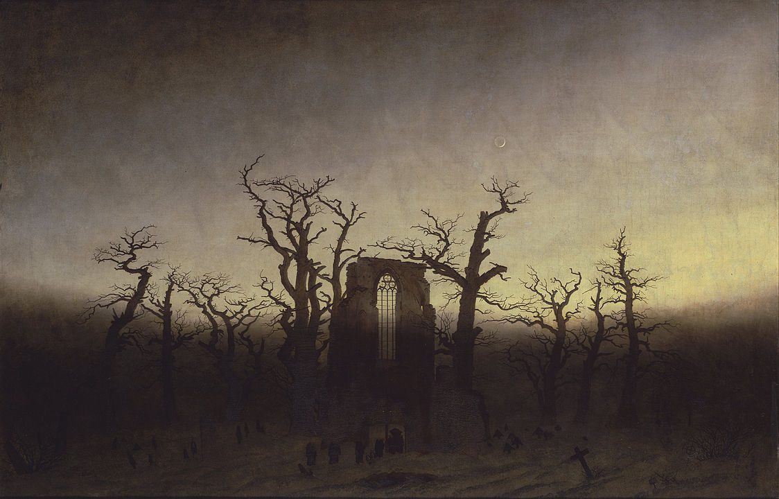 "Abtei Im Eichwald," by Caspar David Friedrich.