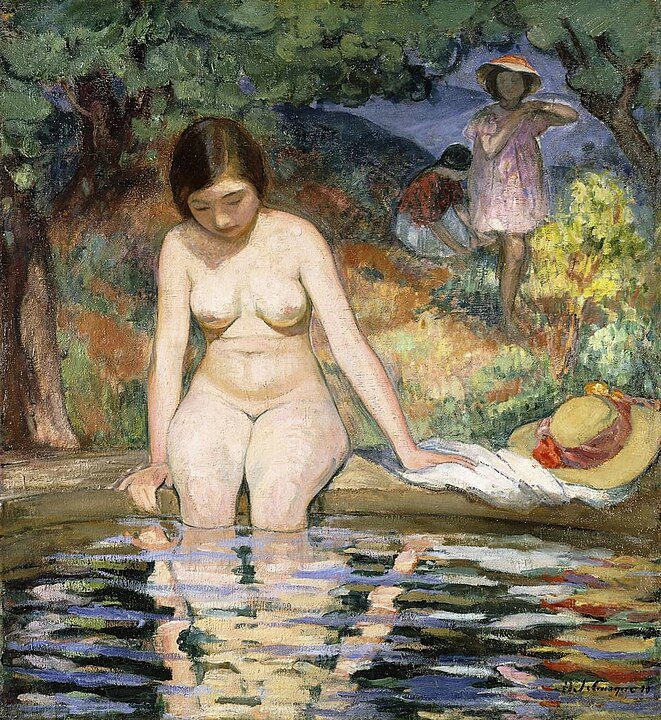 "Bather," by Henri Lebasque.