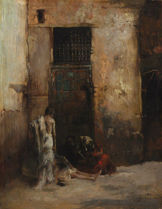 "Beggars By A Door," by María Fortuny.