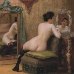 "Femme Au Boudoir," by Georges Croegaert.