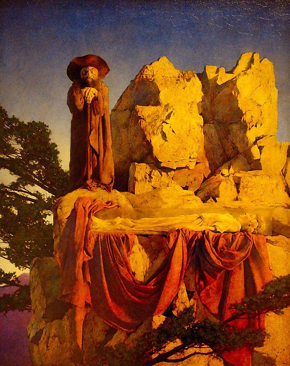 "From The Story Of Snow White," by Maxfield Parrish.