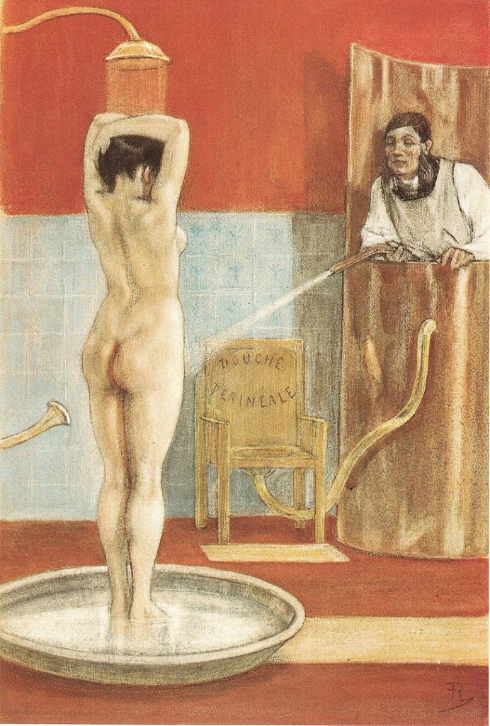 "La Douche," by Félicien Rops.