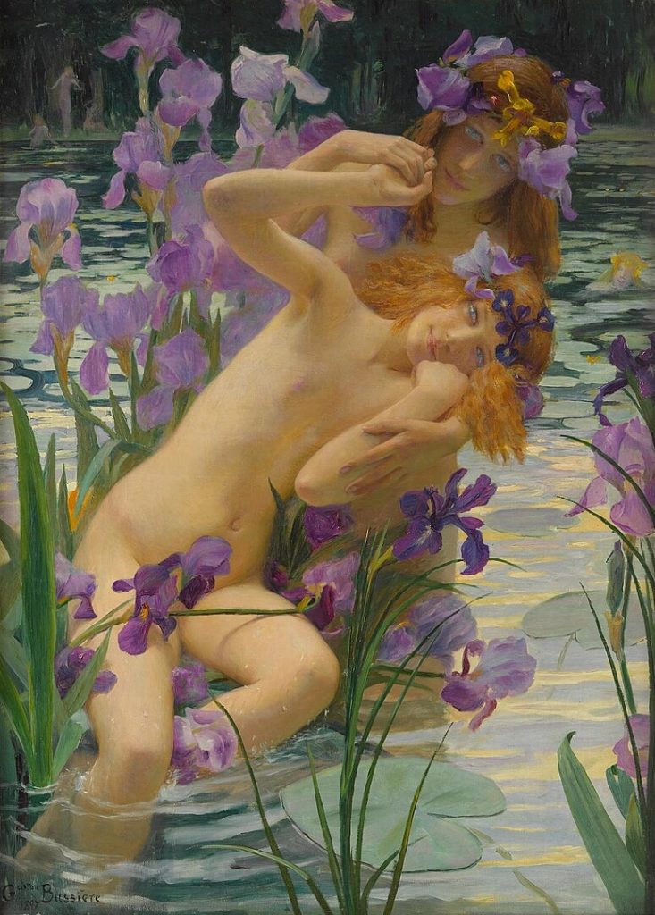 "Les Iris," by Gaston Bussière.