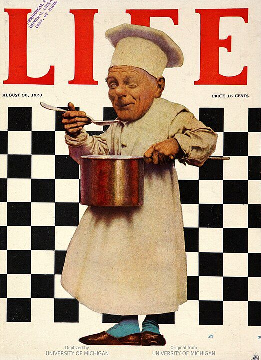 "Life Magazine, 30 August, 1923," by Maxfield Parrish.