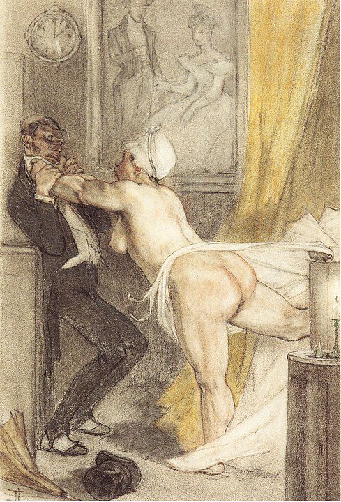 "Passe Minuit," by Félicien Rops.